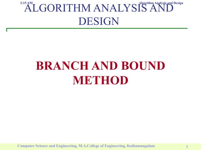 branch bound algorithm the concept of daa.pdf