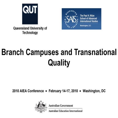 Branch Campuses and Transnational Quality