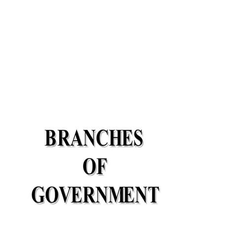 Branches of government