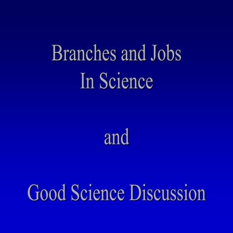Branches of Science