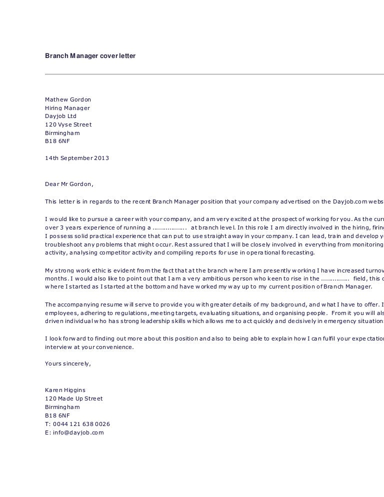 branch manager cover letter sample ask a manager cover letter