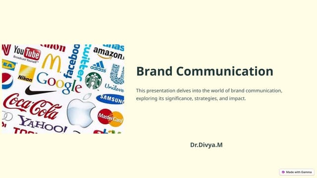 Brand-Communication minor calicut university