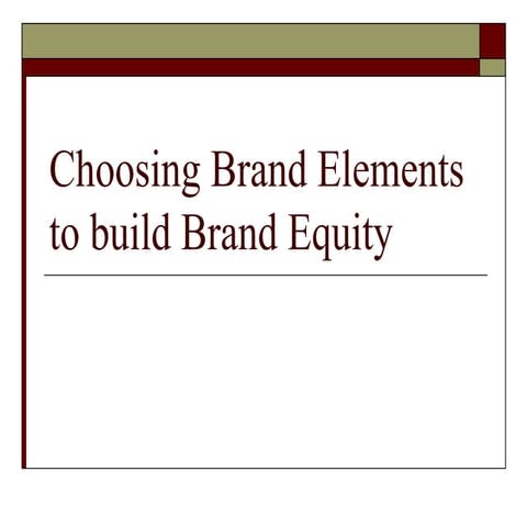 Brand Elements