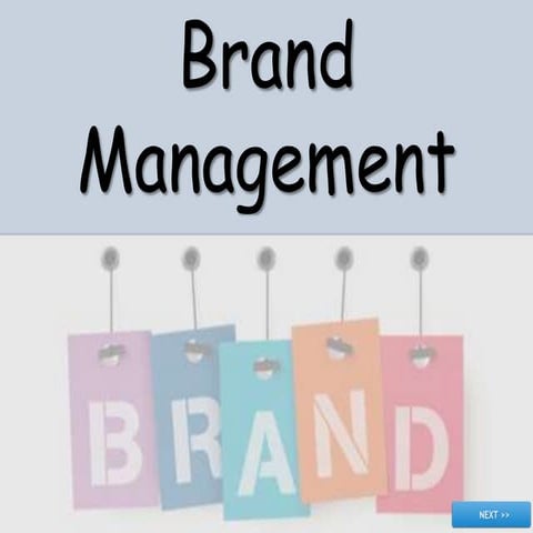 Brand management