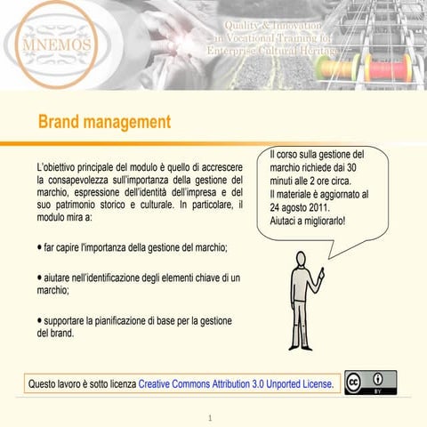 Brand Management Learning Module IT | PPT