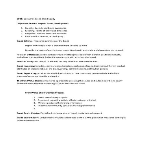 Brand managment-notes