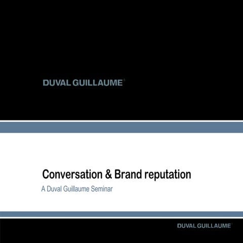 Brand Reputation & Conversation