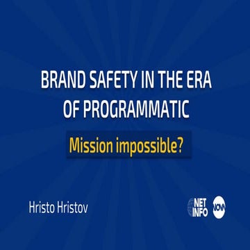 Brand safety in programmatic