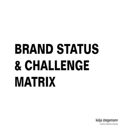 Brand Status & Challenge Matrix