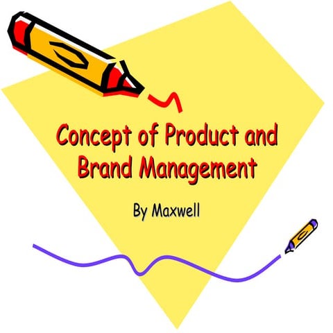 Brand and product management