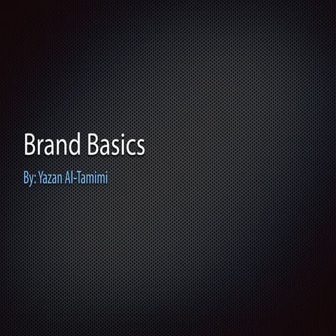 Designing Brand Identity: What's a Brand?