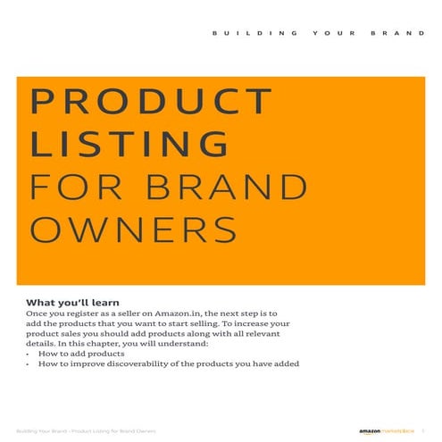 Product Listing (PDF) @ Amazon