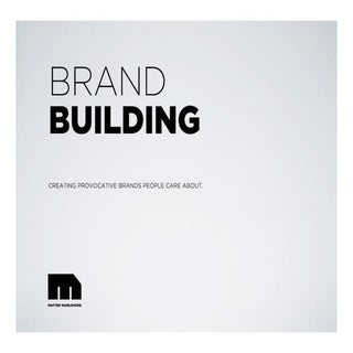 Brand Building - Creating Provocati...