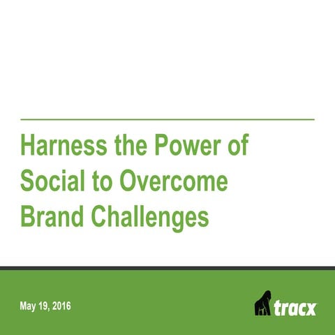 Harness the Power of Social to Overcome Brand Challenges