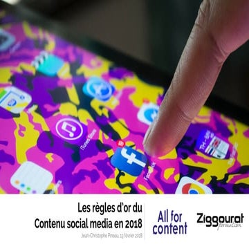 Brand content social media 2018 - All for Content