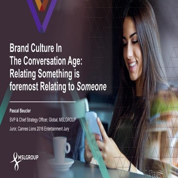 Brand Culture in the Conversation Age