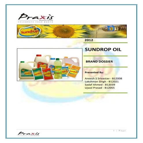 Brand Dossier-Sundrop Oil