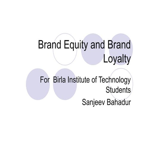  Kotler and London Business School's views on Brand equity, brand loyalty !