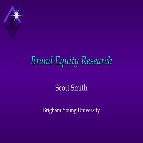 Brand equity measurement