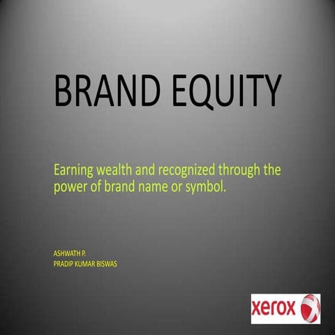 Brand Equity Presentation