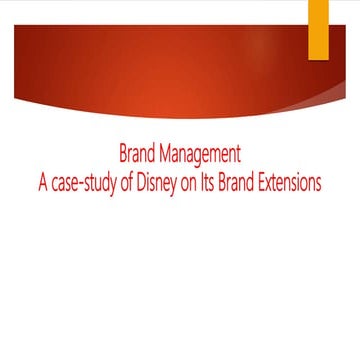 Brand extension Strategy Of Disney | PPTX