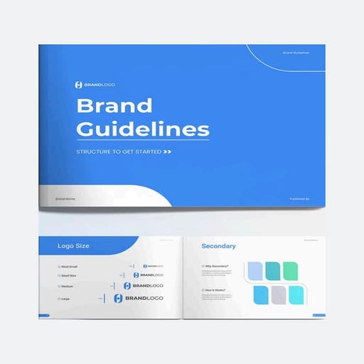 Brand Strategy Template Landscape Brochure | PDF