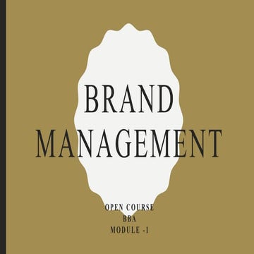 Branding  Management