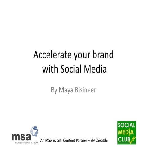 Branding with Social Media 