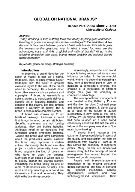 Branding accross