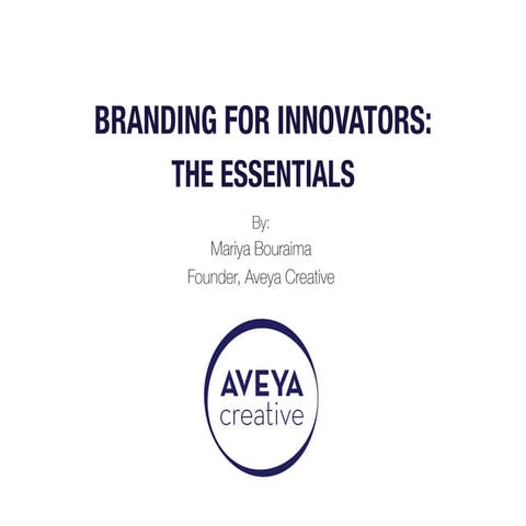 Branding for Innovators
