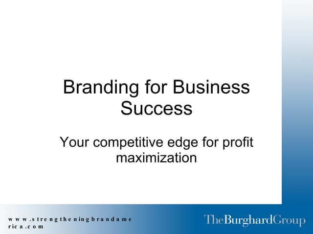 Branding For Success