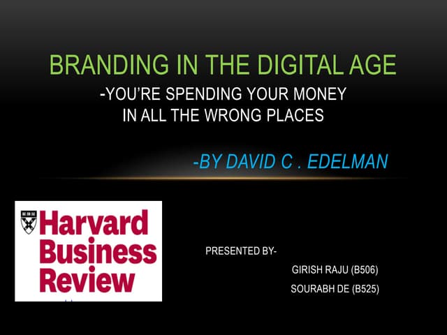 Branding in the digital age