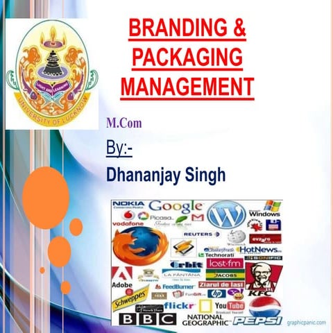 Branding & Packaging management