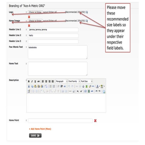 Branding page images. 