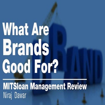What are brands good for?