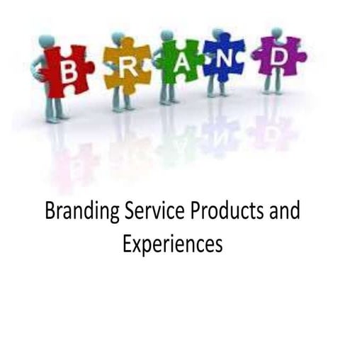 Branding service products and experiences | PPTX