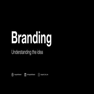 What really is Branding?