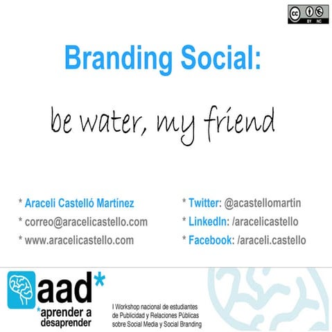 Branding social_be water my friend