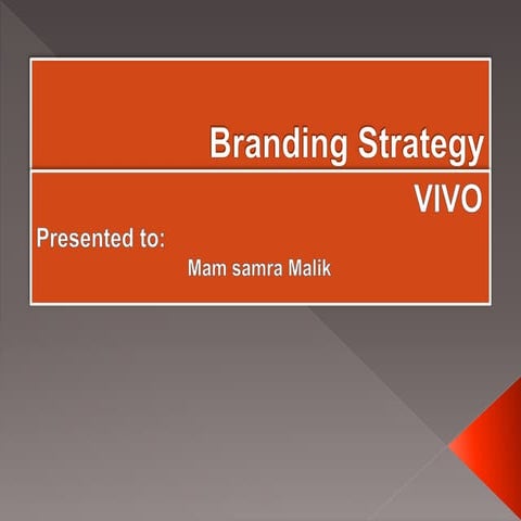 Branding strategy of VIVO