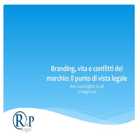 Branding vita e conflitti del marchio: il punto di vista legale