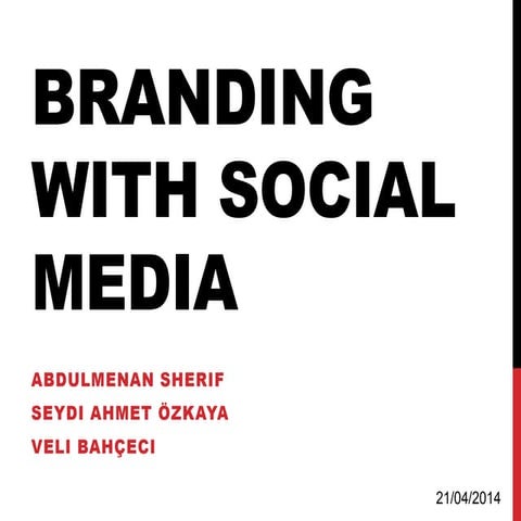 Branding With Social Media