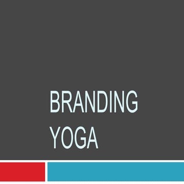 Branding yoga- TU Patiala Aman Mehta