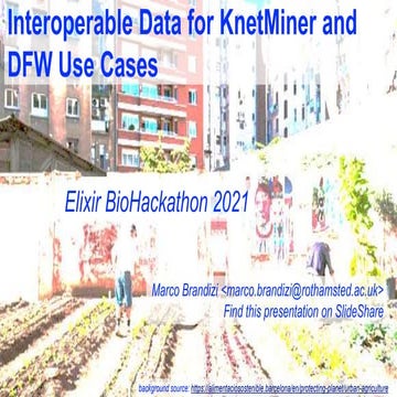 Interoperable Data for KnetMiner and DFW Use Cases