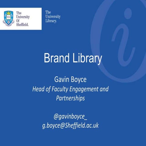 Gavin Boyce: Brand library