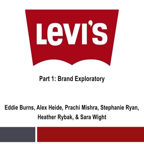 Brand Management - Levi's Brand Exploratory & Inventory