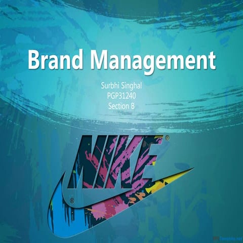 Brand management nike