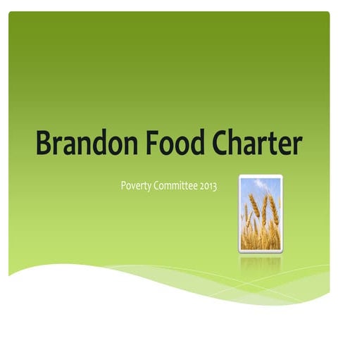 Brandon Food Charter Presentation | PDF