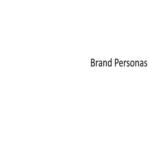 Brand Personas