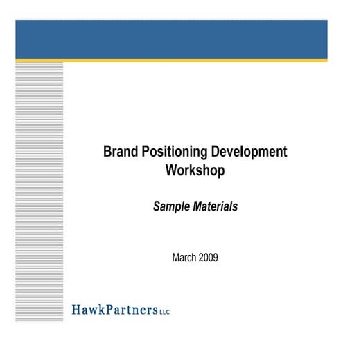 Brand positioning 0309