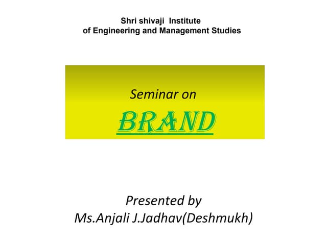 Brand ppt